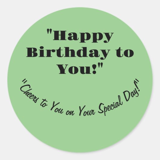 VERJAARDAG STICKER (Voorkant)