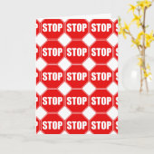 VERJAARDAG-STOP-STOP-STOP-WIST DAT JE HET ZOU NEGE KAART (Gele Bloem)