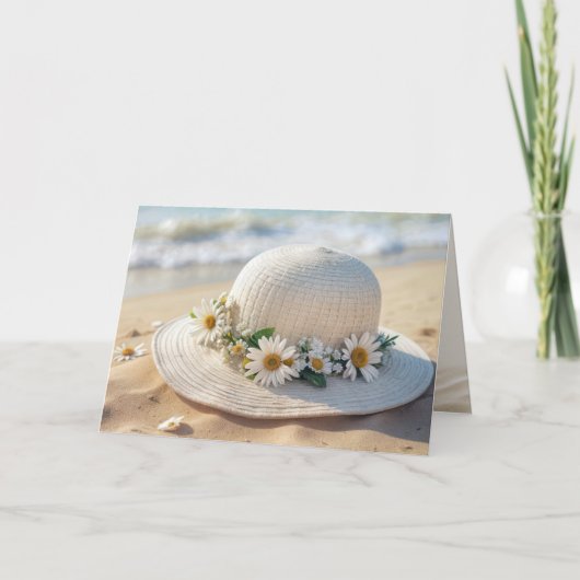 Verjaardag Summer Beach Pet Kaart (Voorkant)