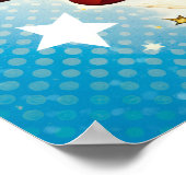 Verjaardag Superheld Comic Stijl Jongensnaam Poster (Hoek)