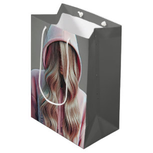 Verjaardag Tiener Meisje Verbergen Achter Haar Medium Cadeauzakje