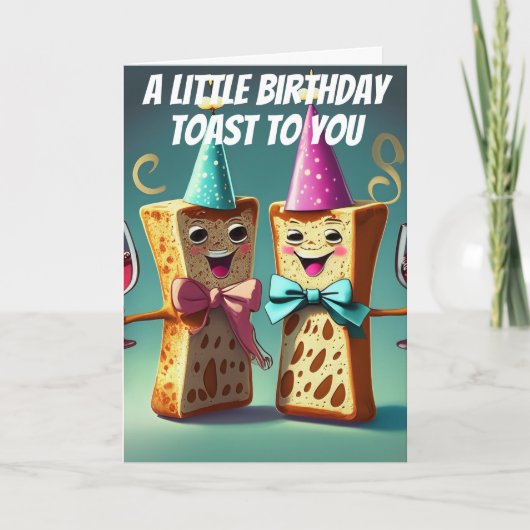 Verjaardag Toast Grappig Dochter Verjaardag Kaart (Voorkant)