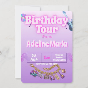 Verjaardag Tour Charm Armband  Kaart