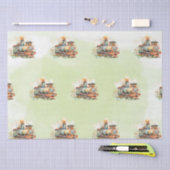 Verjaardag treinmotor tissuepapier (Craft)