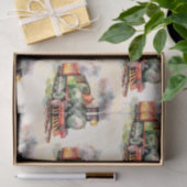 Verjaardag treinmotor tissuepapier (Geschenk)