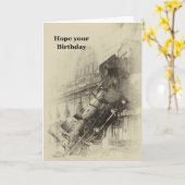 Verjaardag treinwrak treinongeluk kaart (Gele Bloem)