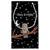 Verjaardag Uil Crystal Ketting Branch Moon Stars Klein Cadeauzakje (Achterkant)