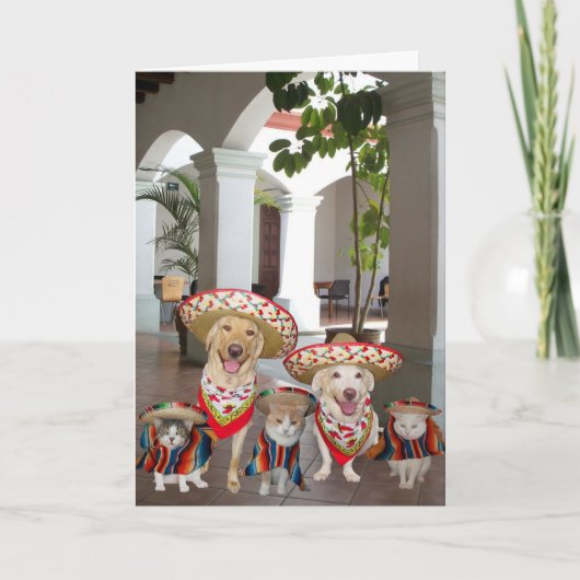 Verjaardag uit groep in het Spaans Kaart (Voorkant)