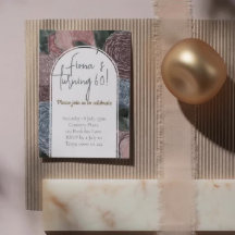 Verjaardag Uitnodigen in Deep Hued Florals