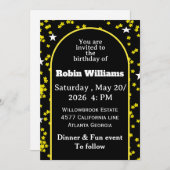 verjaardag uitnodiging | elegante partij (Voorkant / Achterkant)