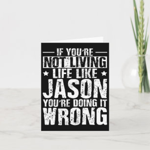 Verjaardag Vaderdag Jason Naam Voornaam Spreuk Kaart
