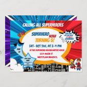 Verjaardag van alle superhelden kaart (Voorkant / Achterkant)