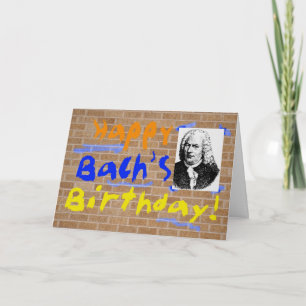 Verjaardag van Bach Kaart