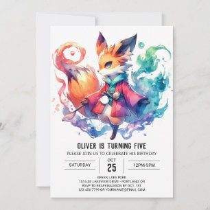 Verjaardag van Bohemian Rustic Fox Kaart