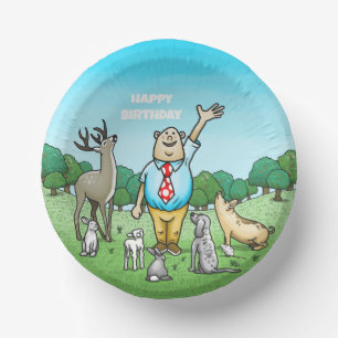 Verjaardag van Calling All Animals Papieren Kommen
