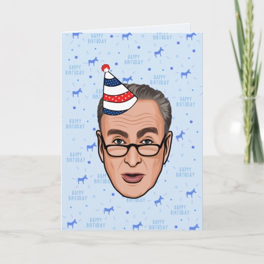 VERJAARDAG VAN CHUCK SCHUMER KAART (Voorkant)