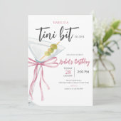 Verjaardag van Coquette Martini Kaart (Staand voorkant)