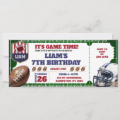 Verjaardag van de Amerikaanse Football Touchdown (Voorkant)