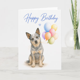 Verjaardag van de Australische Cattle Dog Kaart