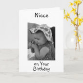 ** VERJAARDAG VAN DE BABY-NICHT ** KAART (Gele Bloem)