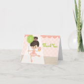 Verjaardag van de Ballerina van de douane dankt de Bedankkaart (Voorkant)