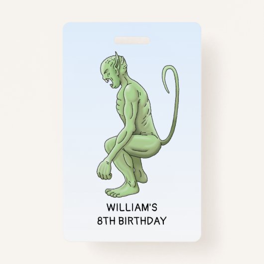 Verjaardag van de Big Green Goblin Badge (Voorkant)