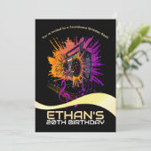 Verjaardag van de boombox: Blast Into Fun Kaart (Staand voorkant)