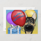 Verjaardag van de Duitse herder Briefkaart (Voorkant / Achterkant)