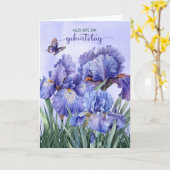 Verjaardag van de Duitse Iris Garden Kaart (Gele Bloem)