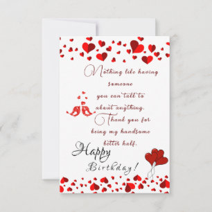 verjaardag van de echtgenoot kaart