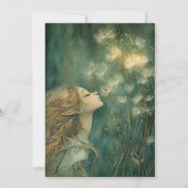 Verjaardag van de Enchanted Forest Fairy Crescent Kaart (Achterkant)