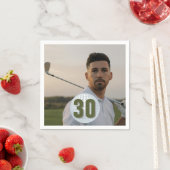 Verjaardag van de golfer servet (Insitu)
