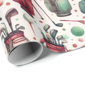 Verjaardag van de golfparty cadeaupapier (Rol Hoek)