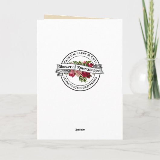 Verjaardag van de Heilige Maagd Maria Jezus Kaart (Achterkant)