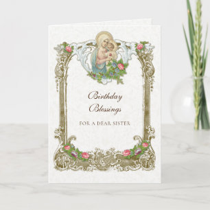 Verjaardag van de Heilige Maagd Maria Jezus Oudhei Kaart