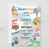 Verjaardag van de helikopterbus kaart (Voorkant)