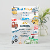 Verjaardag van de helikopterbus kaart (Staand voorkant)