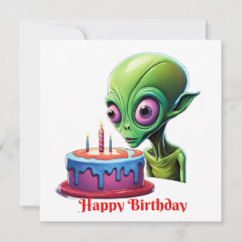 Verjaardag van de hemelse bezoeker kaart