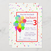 Verjaardag van de kleurrijke kinderen kaart (Voorkant / Achterkant)