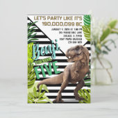 Verjaardag van de moderne dinosaurus kaart (Staand voorkant)