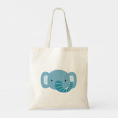 Verjaardag van de olifant Kinder kunst Tote Bag (Achterkant)