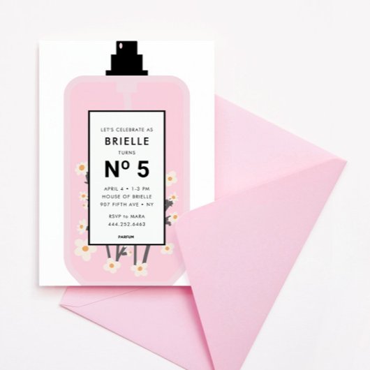 Verjaardag van de Parfume Beauty Spa van Designer Kaart