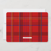 Verjaardag van de Plaid Fire Truck Kaart (Achterkant)