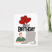 Verjaardag van de software engineer kaart (Voorkant)