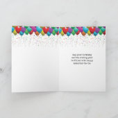 Verjaardag van de  typemachine bedankkaart (Binnen)