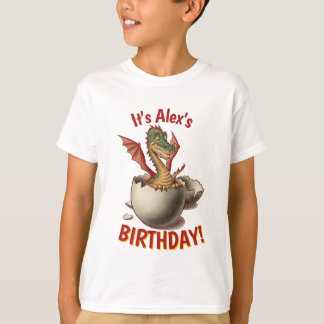 Verjaardag van de uitkomende draak t-shirt