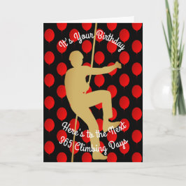 Verjaardag van de volgende 365 rotsklimdagen kaart