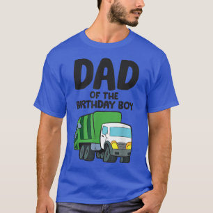 Verjaardag van de vuilniswagen Pap van de verjaard T-shirt