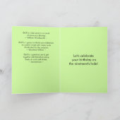 Verjaardag van de zwager Martini Golf Ball Kaart (Binnen)