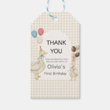 Verjaardag van één grappige gans Cute One Silly Go